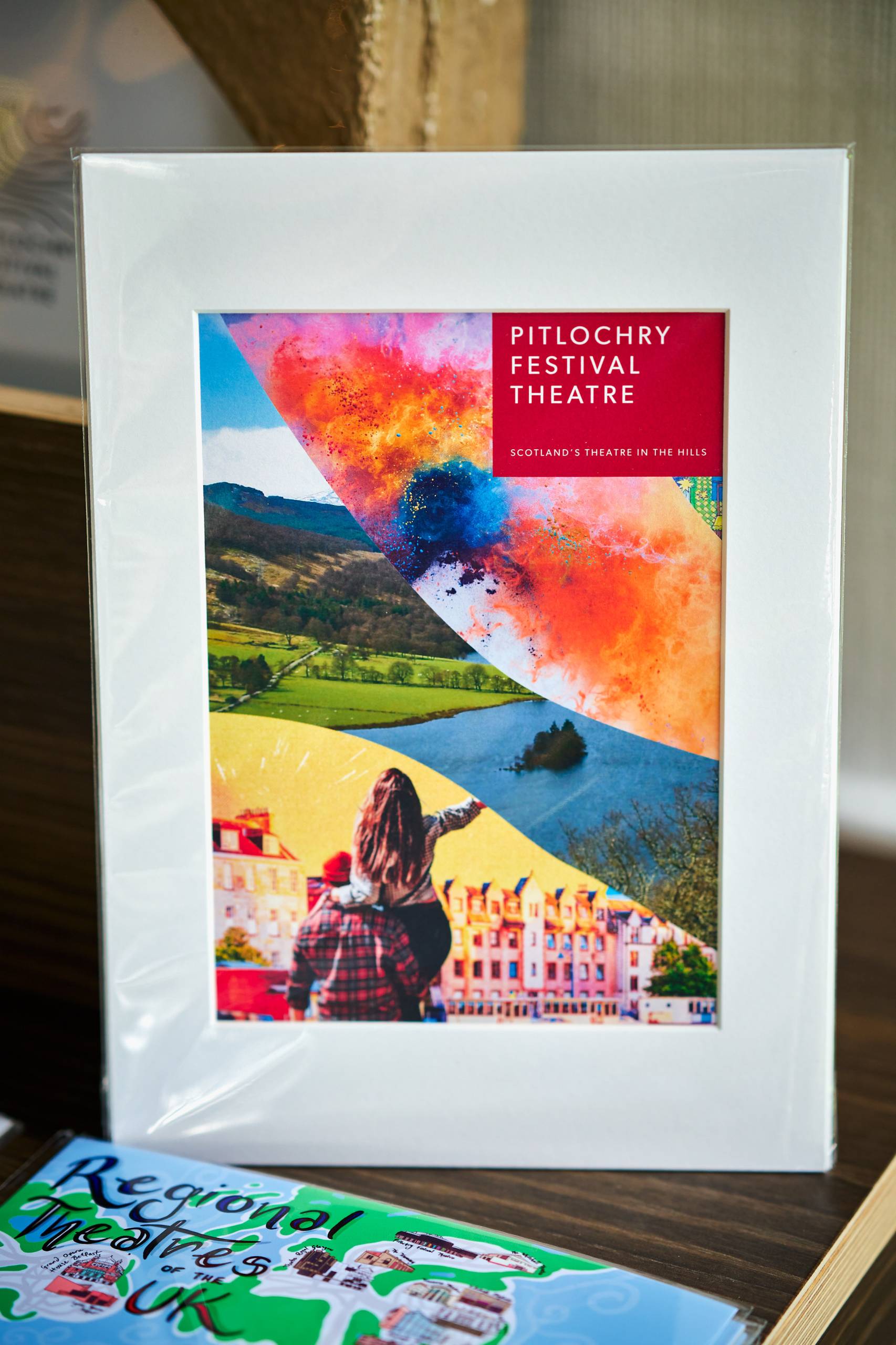 An image in a white frame with the writing 'pitlochry festival theatre' in the top right